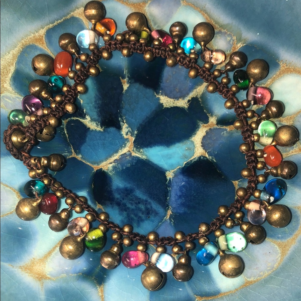 Colorful Beaded and bell Women's Bracelet